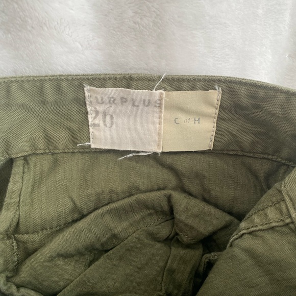 CARGO WORN GREEN PANTS - Picture 3 of 5